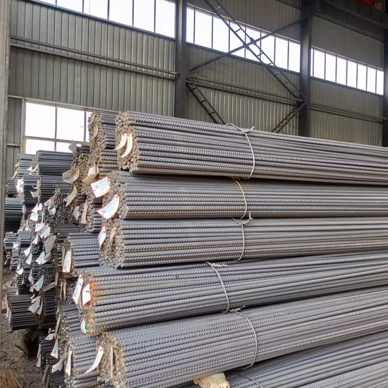 HRB400 HRB500 ASTM A615 Gr60 Go AISI JIS BS DIN Barre en acier/barre en acier inoxydable 8m 10m 12m 16m Barre d'acier déformée Barres d'armature en acier pour la construction en stock